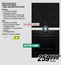 MediaMarkt BOSCH PUG611AASE INDUKCIÓS FŐZŐLAP ajánlat