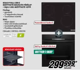 MediaMarkt BOSCH PUE611BB5E BEÉPÍTHETŐ INDUKCIÓS FŐZŐLAP ajánlat