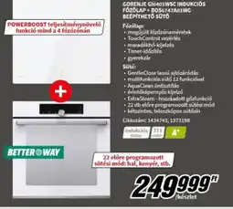 MediaMarkt GORENJE GI6401WSC INDUKCIÓS FŐZŐLAP ajánlat