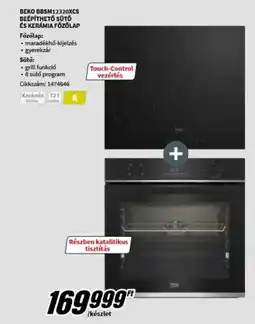 MediaMarkt BEKO BBSM12320XCS BEÉPÍTHETŐ SÜTŐ ÉS KERÁMIA ajánlat