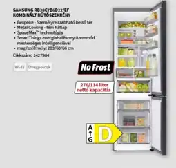 MediaMarkt SAMSUNG RB38C7B6D22/EF KOMBINÁLT HŰTŐSZEKRÉNY ajánlat