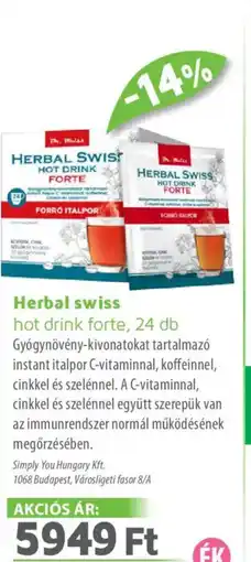 Alma Gyógyszertárak Herbal swiss forte ajánlat