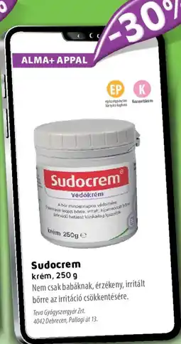 Alma Gyógyszertárak Sudocrem krém ajánlat