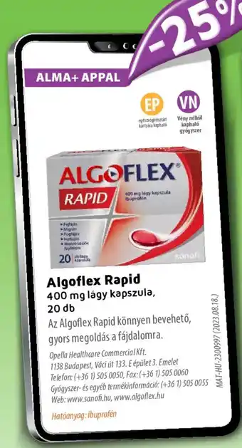 Alma Gyógyszertárak Algoflex Rapid ajánlat