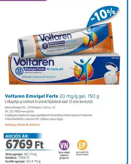 Alma Gyógyszertárak Voltaren Emulgel Forte ajánlat