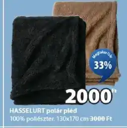 JYSK Hasselurt polár pléd ajánlat