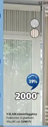 JYSK Yxlan zsinórfüggöny poliészter ajánlat