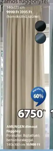 JYSK Amungen dimout függöny ajánlat
