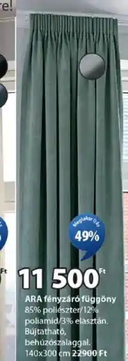 JYSK ARA fényzáró függöny ajánlat