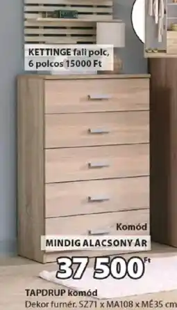 JYSK TAPDRUP komód ajánlat