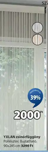 JYSK YXLAN zsinórfüggöny ajánlat