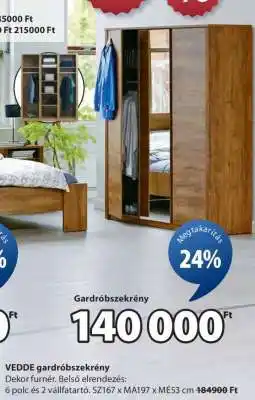JYSK VEDDE gardróbszekrény ajánlat