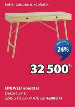JYSK LINDVED íróasztal ajánlat