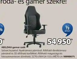 JYSK ABILDAA gamer szék ajánlat