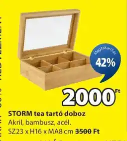 JYSK STORM tea tartó doboz ajánlat