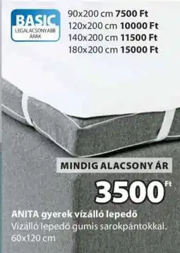 JYSK ANITA gyerek vízálló lepedő ajánlat