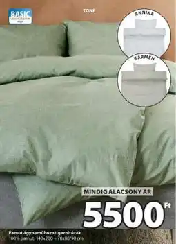 JYSK Pamut ágyneműhuzat-garnitúrák ajánlat