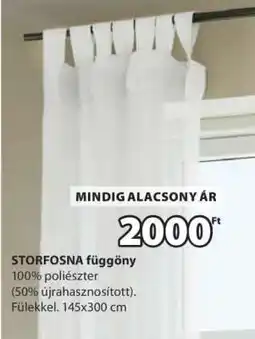 JYSK STORFOSNA függöny ajánlat
