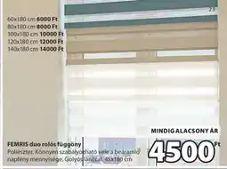 JYSK FEMRIS DUO ROLÓS FÜGGÖNY ajánlat