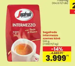 Spar SEGAFREDO Intermezzo szemes kávé ajánlat