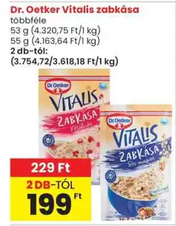 Spar DR OETKER Vitalis zabkása ajánlat