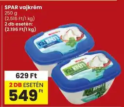 Spar SPAR vajkrém ajánlat