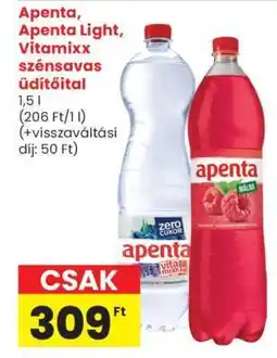 Spar Apenta, Apenta Light, Vitaminxx szénsavas üdítőital ajánlat