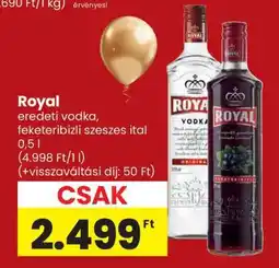 Spar ROYAL Vodka ajánlat