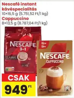 Spar Nescafé instant kávéspecialitás ajánlat