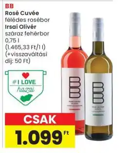Spar BB Rosé Cuvée félédes rosébor Irsai Olivér ajánlat