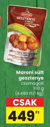 Spar Maroni sült gesztenye ajánlat