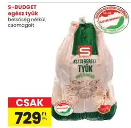 Spar S-BUDGET egész tyúk ajánlat