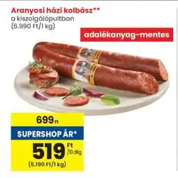 Spar Aranyosi házi kolbász ajánlat