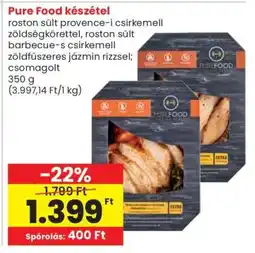 Spar Pure Food készétel ajánlat