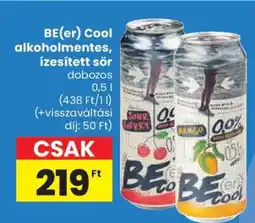 Spar BE(er) Cool alkoholmentes, ízesített sör ajánlat
