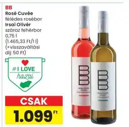 Spar BB Rosé Cuvée / Irsai Olivér ajánlat