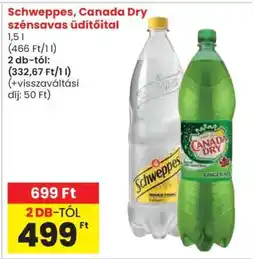 Spar Schweppes, Canada Dry szénsavas üdítőital ajánlat