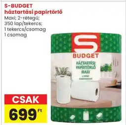 Spar S-BUDGET háztartási papírtörlő ajánlat