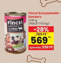 Spar Fincsi kutyaeledel konzerv ajánlat