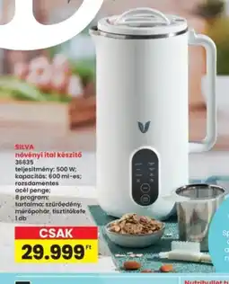Interspar SILVA növényi ital készítő ajánlat