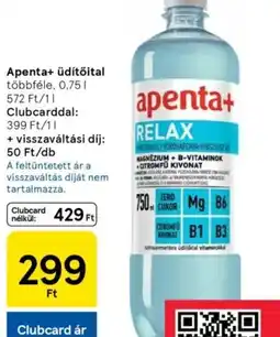 Tesco Apenta+ Üdítőital ajánlat