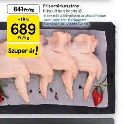 Tesco Friss csirkeszárny ajánlat