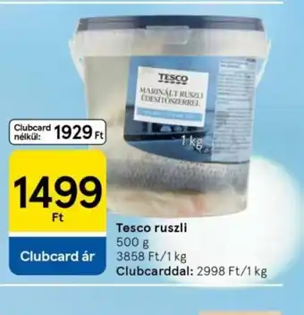 Tesco Tesco ruszli ajánlat