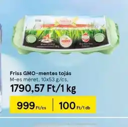 Tesco Friss GMO-mentes tojás ajánlat