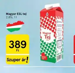 Tesco Magyar Tej ESL tej ajánlat