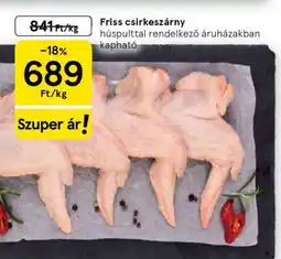 Tesco Friss csirkeszárny ajánlat