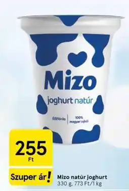 Tesco Mizo natúr joghurt ajánlat
