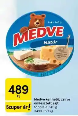 Tesco Medve kenhető, zsíros ömlesztett sajt ajánlat