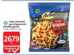 Tesco Aviko elősütött, gyorsfagyasztott hasábburgonya ajánlat