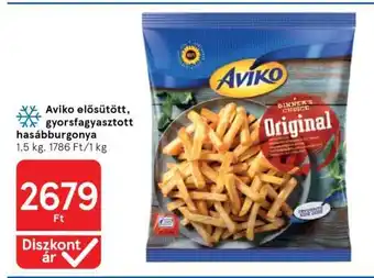 Aviko elősütött, gyorsfagyasztott hasábburgonya